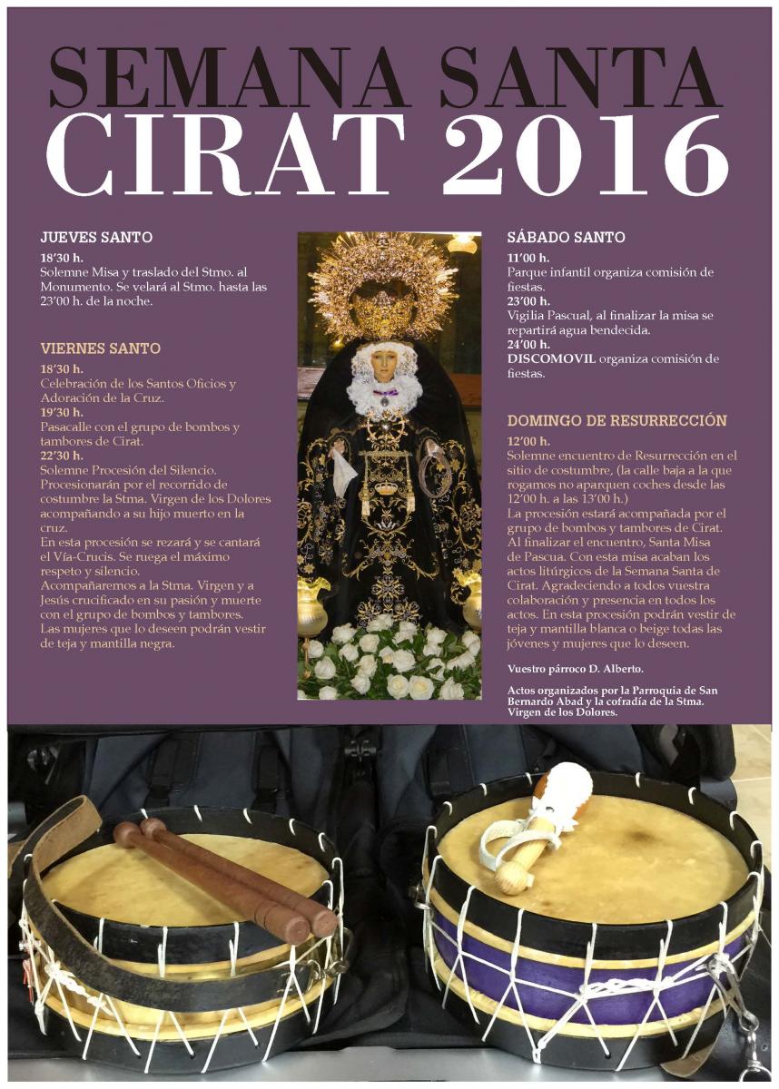 Semana Santa en Cirat 2016 Cirat